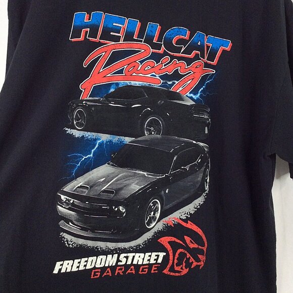 FSG Freedom Street Garage T-Shirt Mens 3XL Dodge Challenger Hellcat Racing Black - Picture 2 of 3